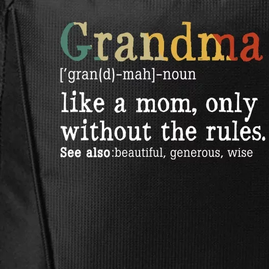 Grandma Defination City Backpack