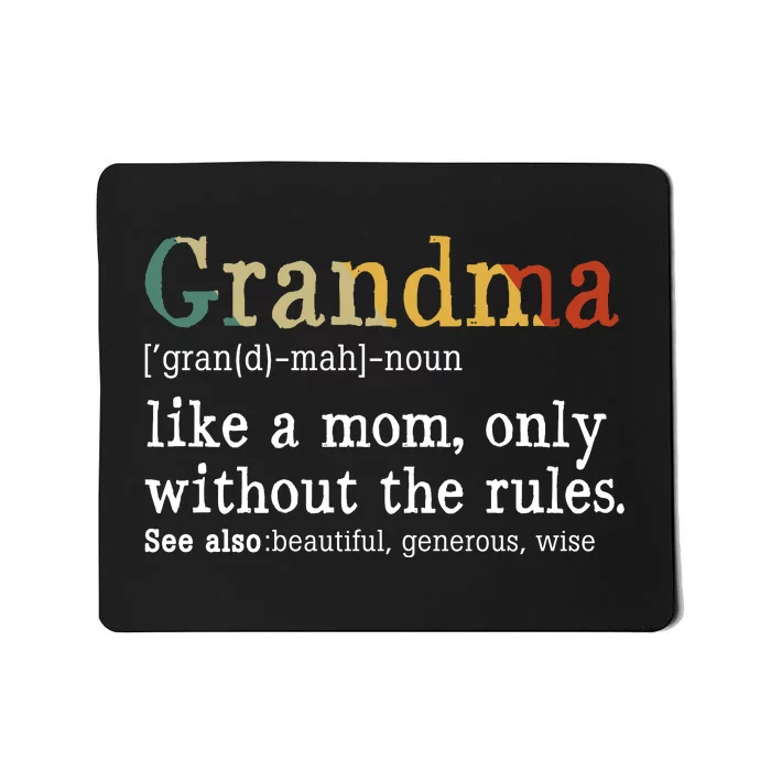 Grandma Defination Mousepad