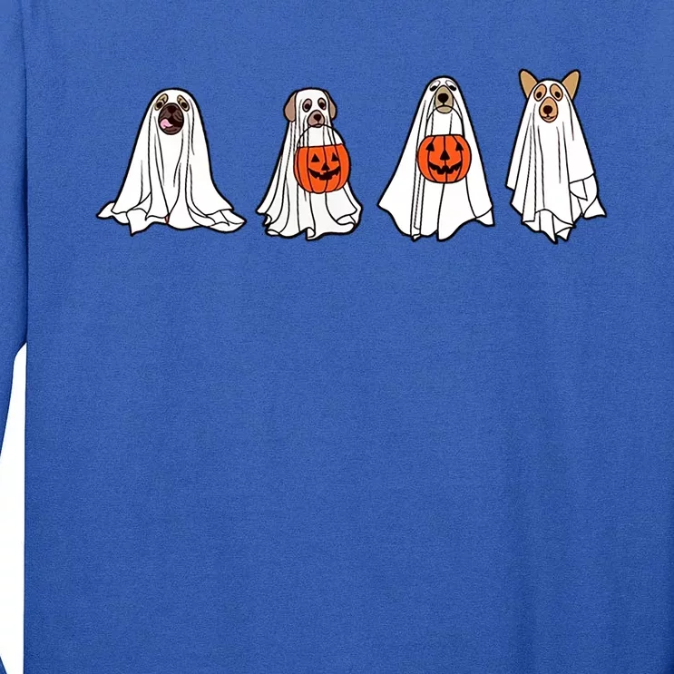 Ghostly Dog Gift A Spooky Season MustHave For Dog Lovers Gift Tall Long Sleeve T-Shirt