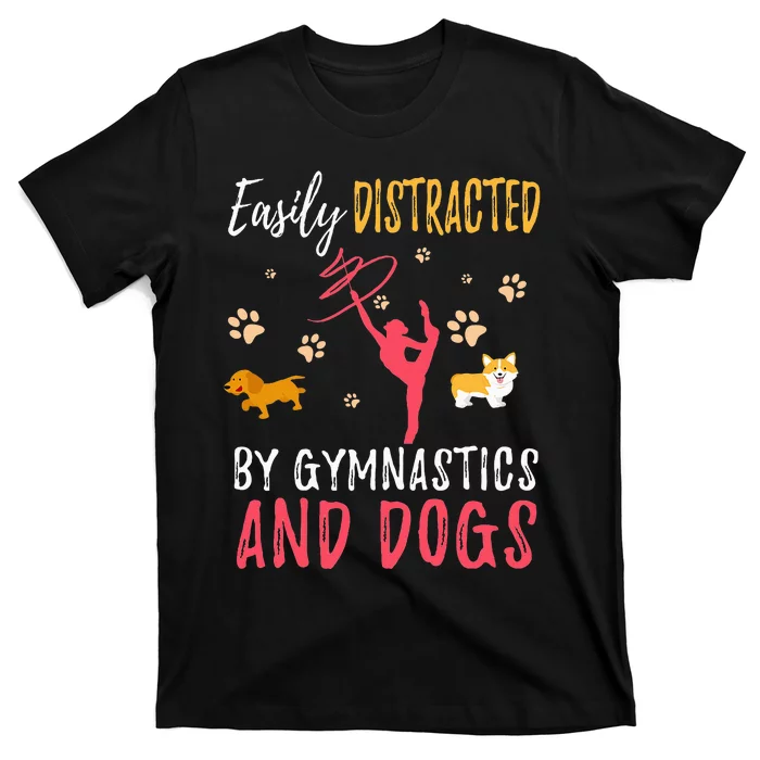 Gymnastics & Dogs Gymnast Dog Lover T-Shirt