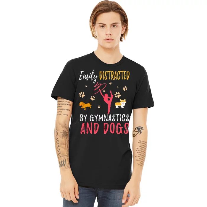 Gymnastics & Dogs Gymnast Dog Lover Premium T-Shirt