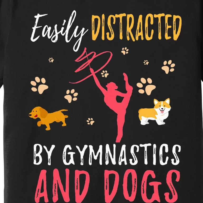 Gymnastics & Dogs Gymnast Dog Lover Premium T-Shirt