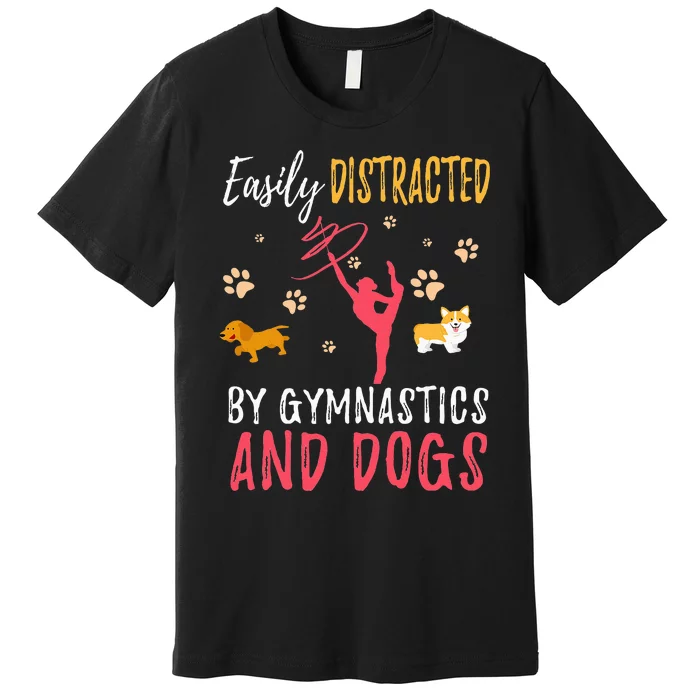 Gymnastics & Dogs Gymnast Dog Lover Premium T-Shirt