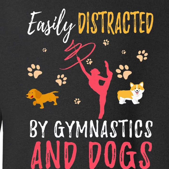 Gymnastics & Dogs Gymnast Dog Lover Toddler Sweatshirt