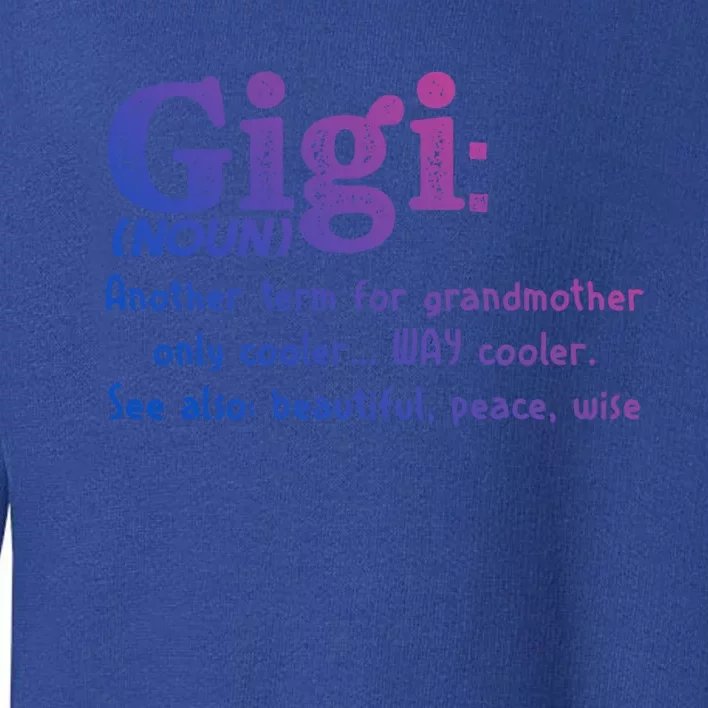 Gigi Definition Gift Gigi Gift Grandma Birthday Tee Cute Gift Toddler Sweatshirt