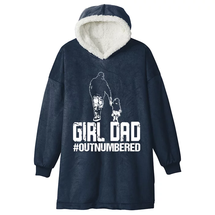 Girl Dad Hooded Wearable Blanket