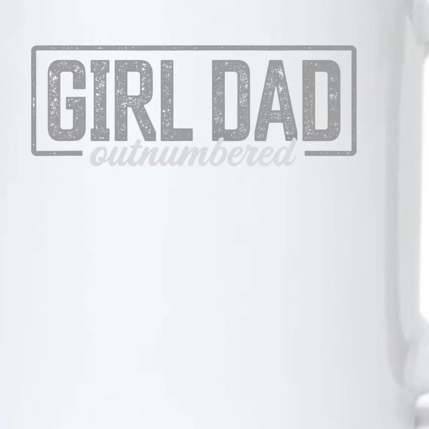 Girl Dad Gift For Men Fathers Day Outnumbered Girl Dad Black Color Changing Mug