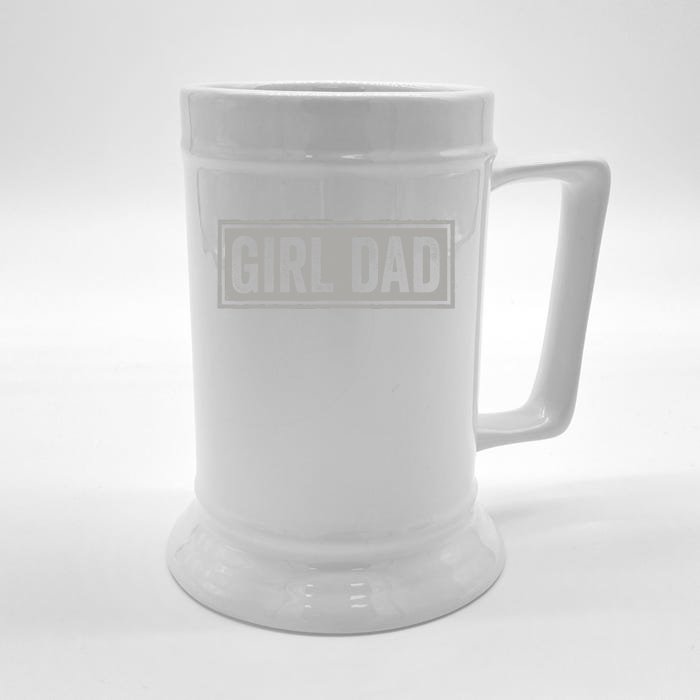 Girl Dad Gift For Men Hashtag Girl Dad Fathers Day Daughter 2 Front & Back Beer Stein