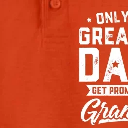 Greatest Dads Get Promoted To Grandpa Shirt Father's Day Dry Zone Grid Performance Polo