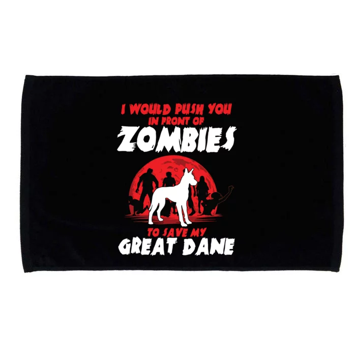 Great Dane Gentle Dog German Mastiff Zombie Halloween Microfiber Hand Towel