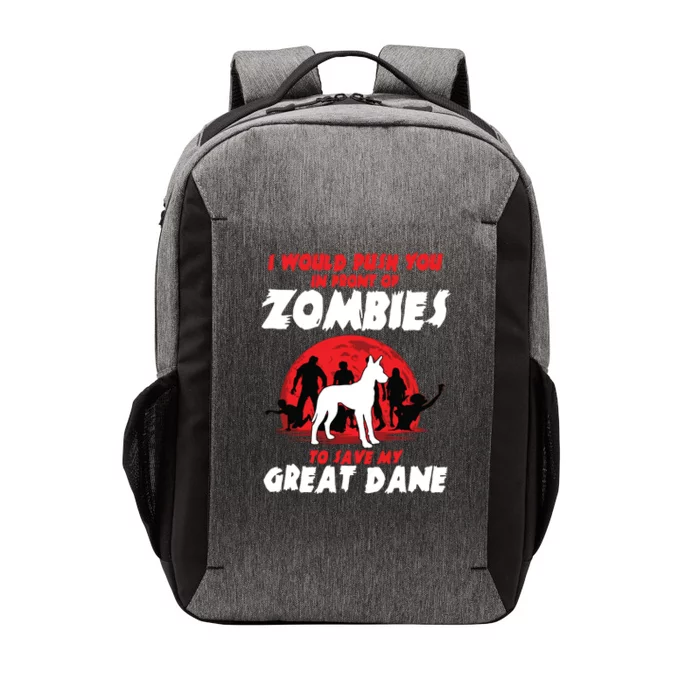 Great Dane Gentle Dog German Mastiff Zombie Halloween Vector Backpack