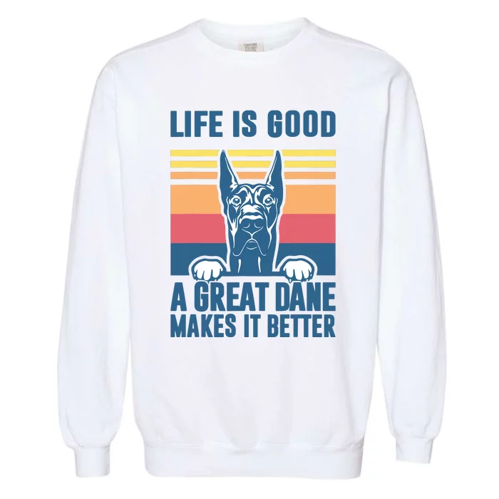 Great Dane Gifts For Women Men Great Dane Dog Dad Mom Garment-Dyed Sweatshirt