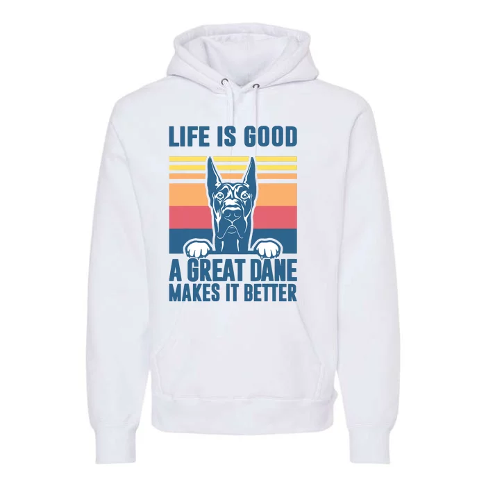 Great Dane Gifts For Women Men Great Dane Dog Dad Mom Premium Hoodie