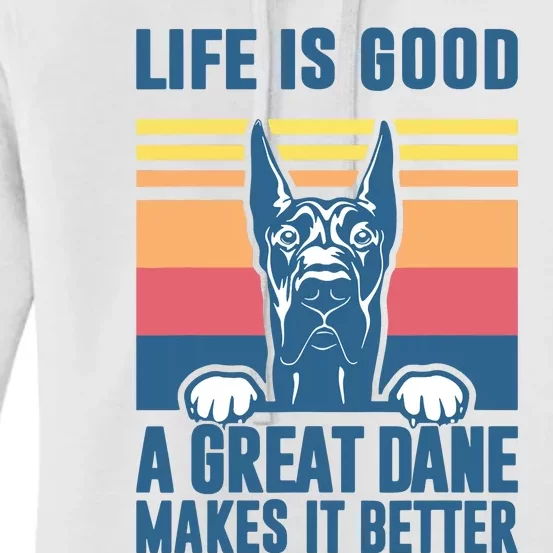 Great Dane Gifts For Women Men Great Dane Dog Dad Mom Women's Pullover Hoodie