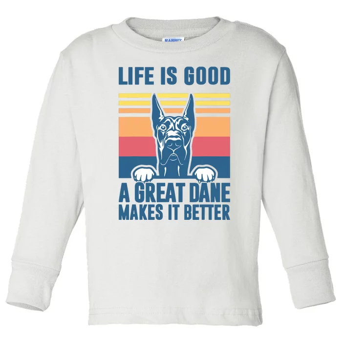 Great Dane Gifts For Women Men Great Dane Dog Dad Mom Toddler Long Sleeve Shirt