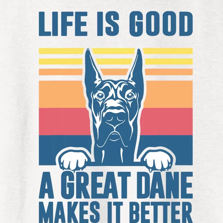 Great Dane Gifts For Women Men Great Dane Dog Dad Mom Women's Crop Top Tee