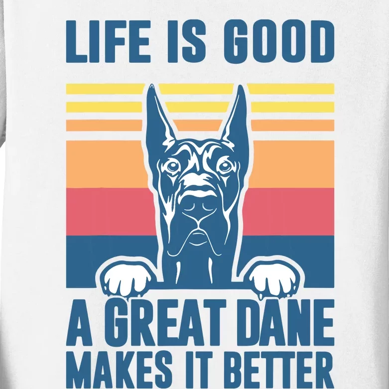 Great Dane Gifts For Women Men Great Dane Dog Dad Mom Kids Long Sleeve Shirt