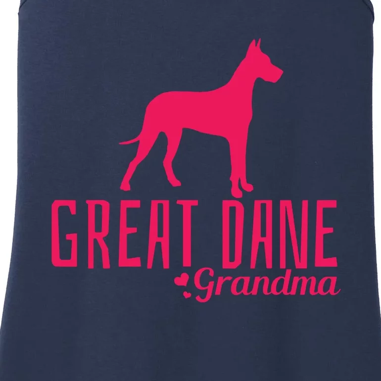 Great Dane Grandma Grandmother Grammy Dog Owner Mom Dad Ladies Essential Tank