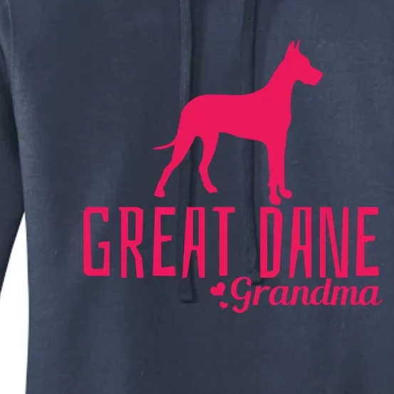 Great Dane Grandma Grandmother Grammy Dog Owner Mom Dad Women's Pullover Hoodie