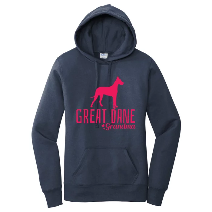 Great Dane Grandma Grandmother Grammy Dog Owner Mom Dad Women's Pullover Hoodie