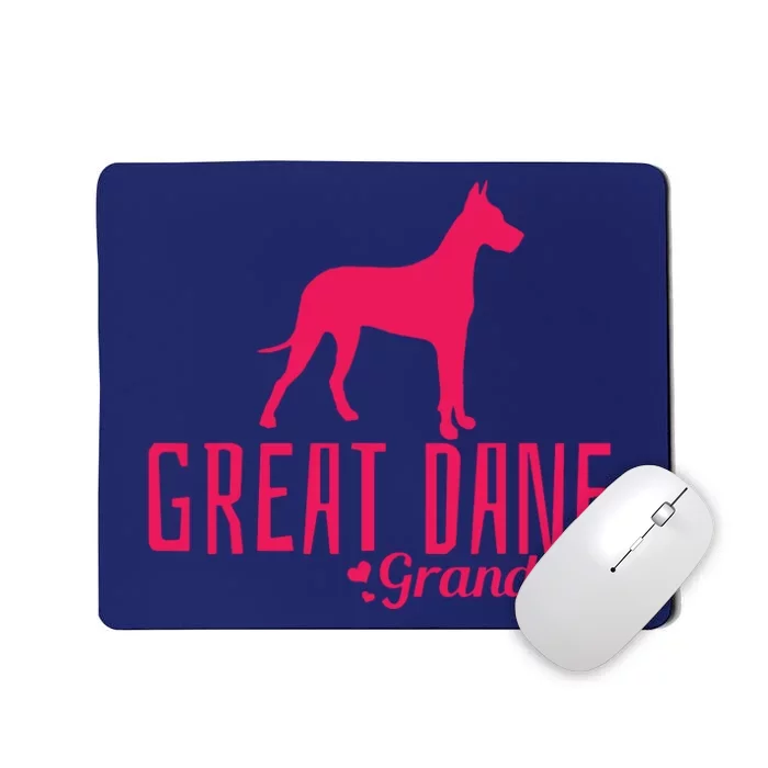 Great Dane Grandma Grandmother Grammy Dog Owner Mom Dad Mousepad