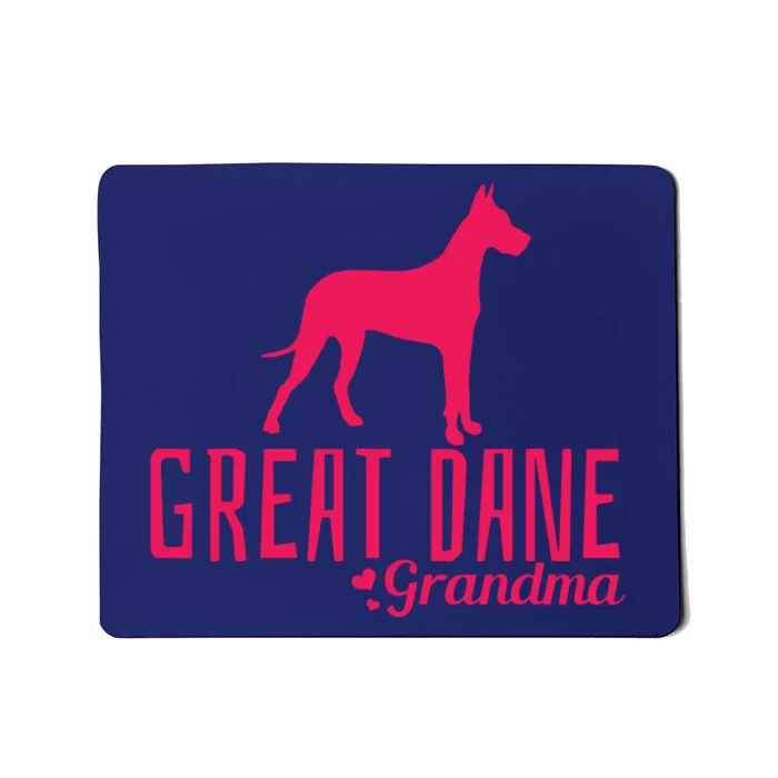 Great Dane Grandma Grandmother Grammy Dog Owner Mom Dad Mousepad