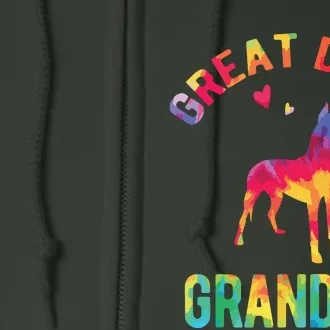 Great Dane Grandma Great Dane Nana Great Dane Dog Lover Full Zip Hoodie