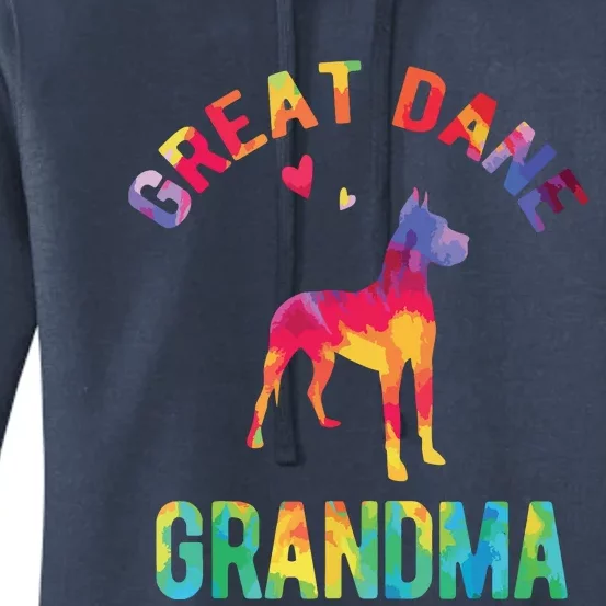 Great Dane Grandma Great Dane Nana Great Dane Dog Lover Women's Pullover Hoodie