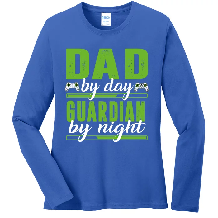 Gaming Dad Gift Funny Gamer Dad Gift Ladies Long Sleeve Shirt