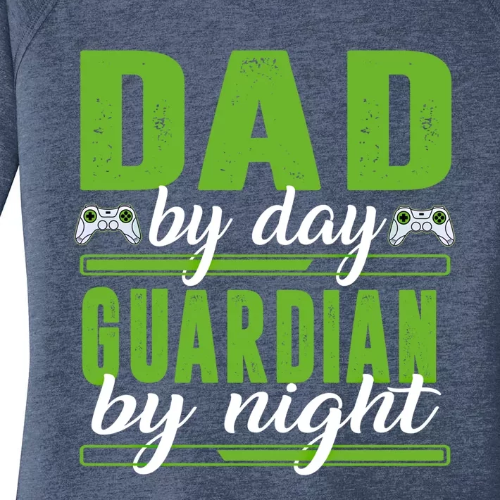 Gaming Dad Gift Funny Gamer Dad Gift Women's Perfect Tri Tunic Long Sleeve Shirt