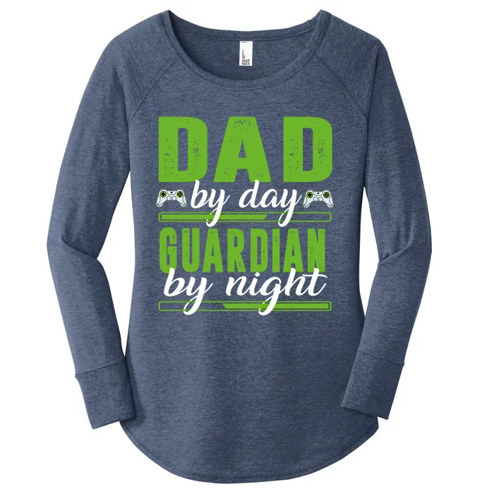 Gaming Dad Gift Funny Gamer Dad Gift Women's Perfect Tri Tunic Long Sleeve Shirt