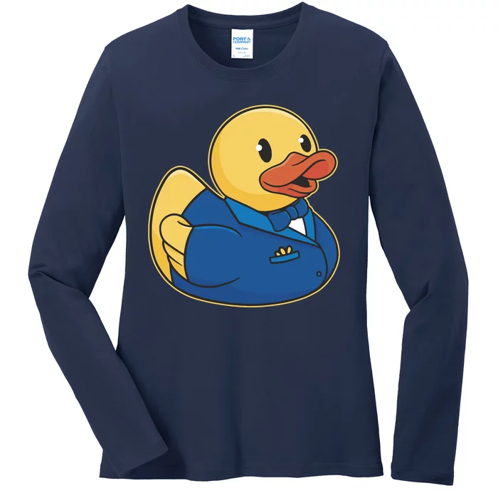 Groom Duck Ladies Long Sleeve Shirt