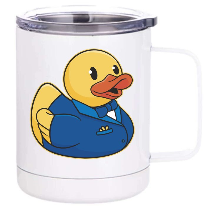 Groom Duck Front & Back 12oz Stainless Steel Tumbler Cup