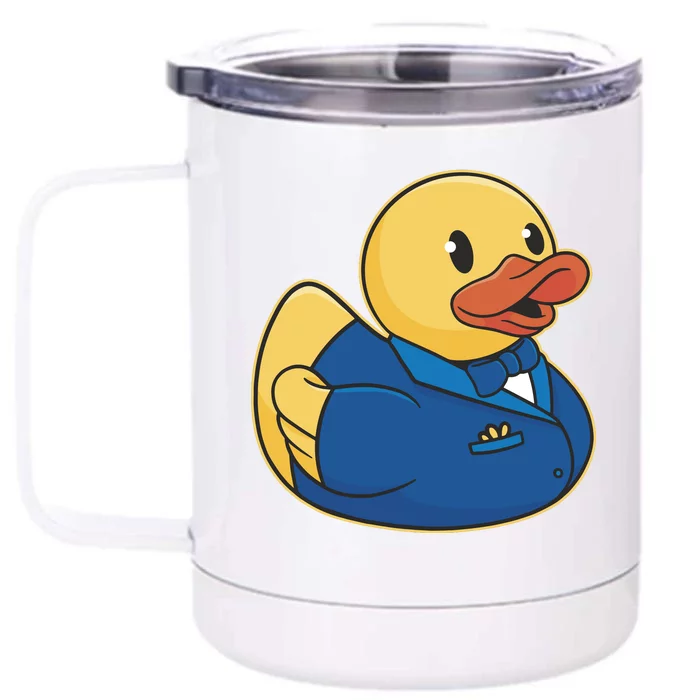 Groom Duck Front & Back 12oz Stainless Steel Tumbler Cup