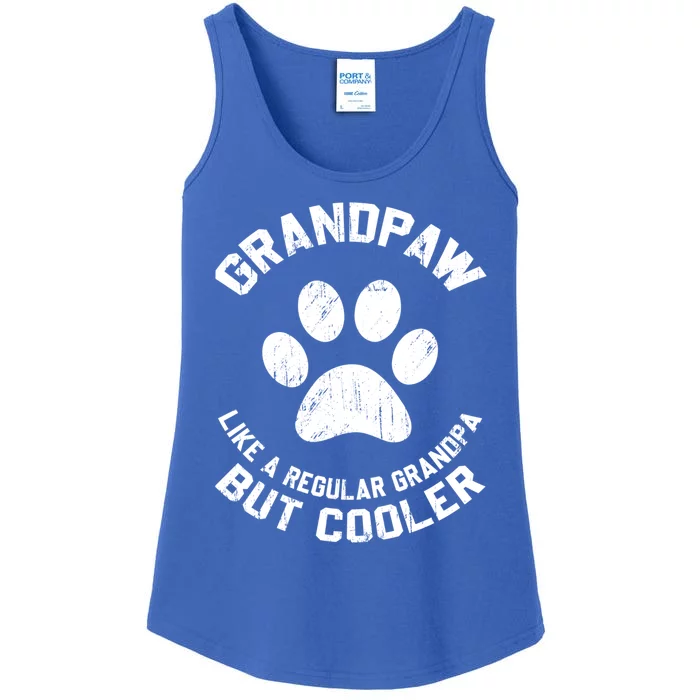 Grandpaw Dog Grandpa Grand Paw Vintage Funny Dogs Lovers Gift Ladies Essential Tank