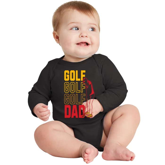 Golf Dad Gift For Dad Father's Day Baby Long Sleeve Bodysuit