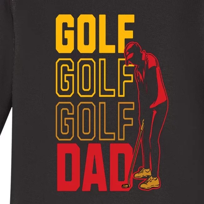 Golf Dad Gift For Dad Father's Day Baby Long Sleeve Bodysuit