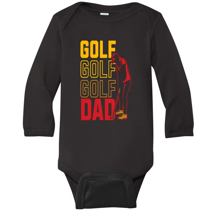 Golf Dad Gift For Dad Father's Day Baby Long Sleeve Bodysuit