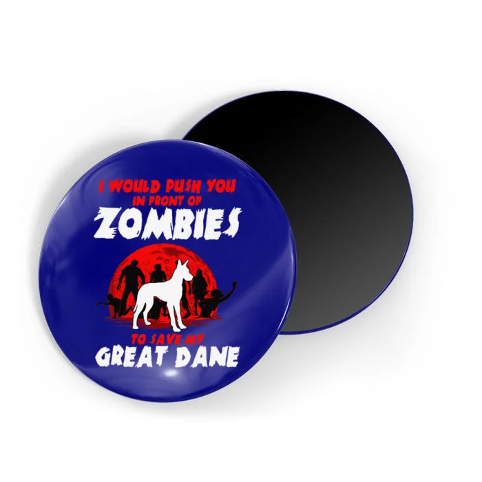 Great Dane Gentle Dog German Mastiff Zombie Halloween Magnet