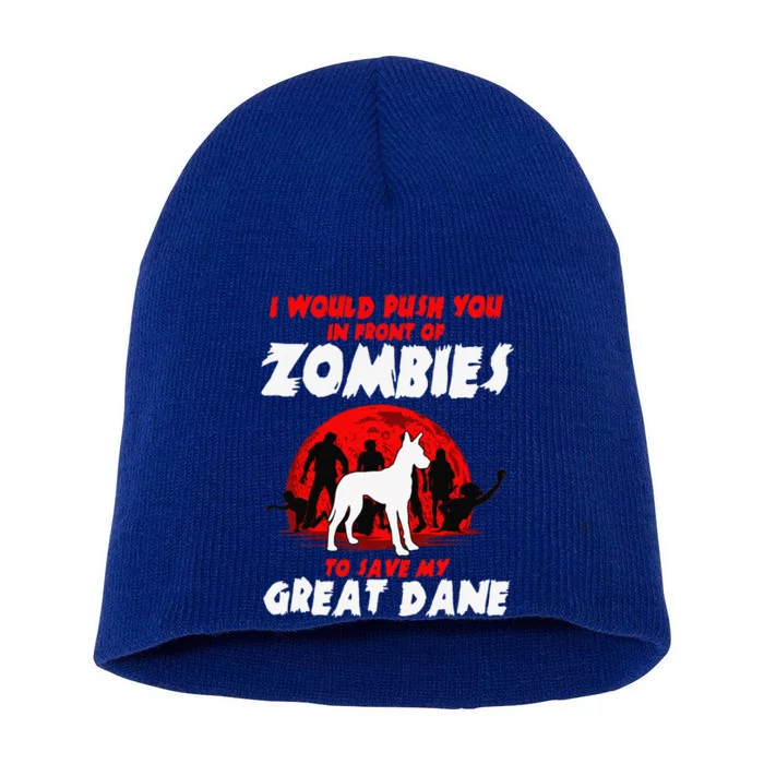 Great Dane Gentle Dog German Mastiff Zombie Halloween Short Acrylic Beanie