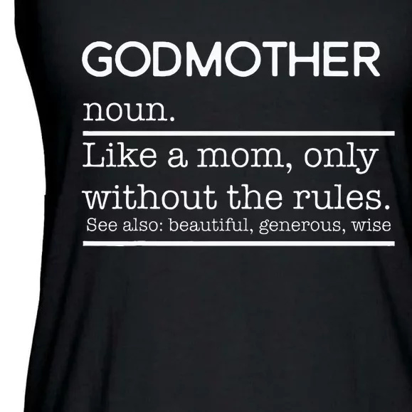 Godmother Definition Grandma Mother Day Gifts Ladies Essential Flowy Tank