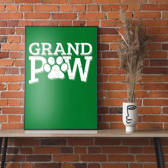 Grandpaw Dog Grandpa Grand Paw Gifts Dad Father Poster