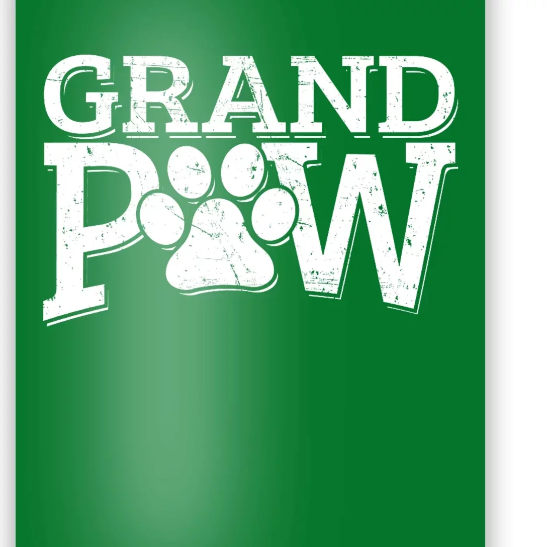 Grandpaw Dog Grandpa Grand Paw Gifts Dad Father Poster