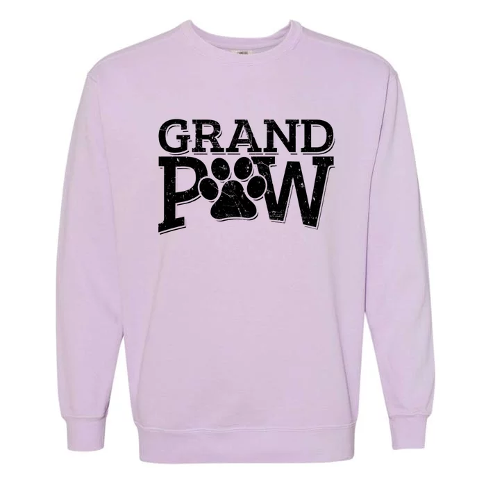 Grandpaw Dog Grandpa Grand Paw Gifts Dad Father Garment-Dyed Sweatshirt