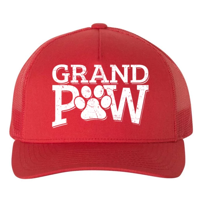 Grandpaw Dog Grandpa Grand Paw Gifts Dad Father Yupoong Adult 5-Panel Trucker Hat