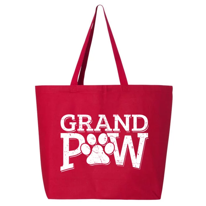 Grandpaw Dog Grandpa Grand Paw Gifts Dad Father 25L Jumbo Tote