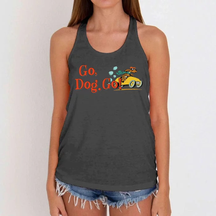 Go Dog Go Essential Gift Women's Knotted Racerback Tank