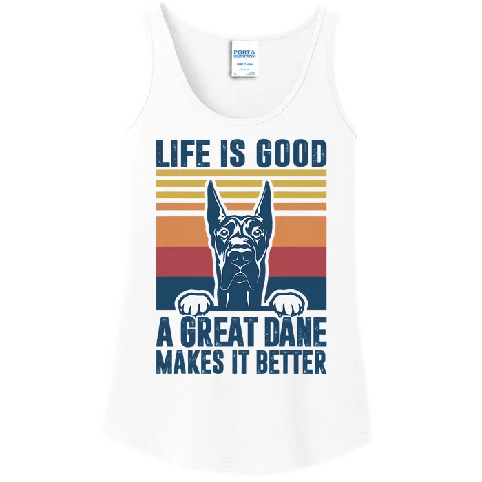 Great Dane Gifts For  Great Dane Dog Dad Mom Ladies Essential Tank