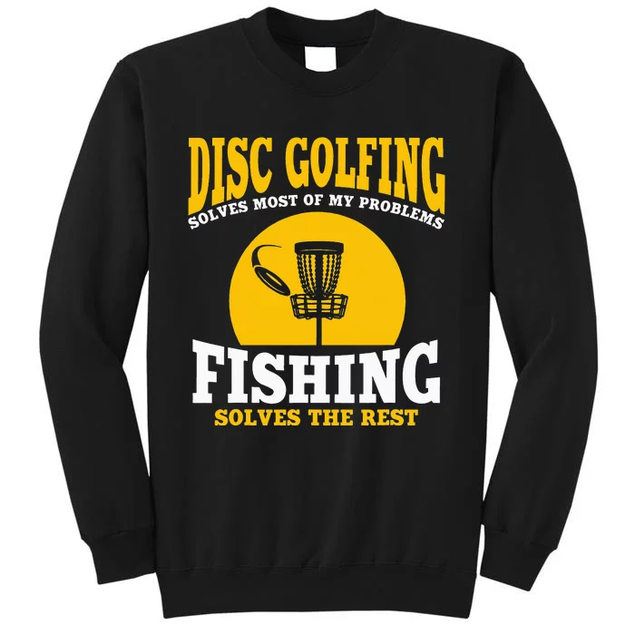 Great Disc Golf And Fishing Gift Tall Sweatshirt