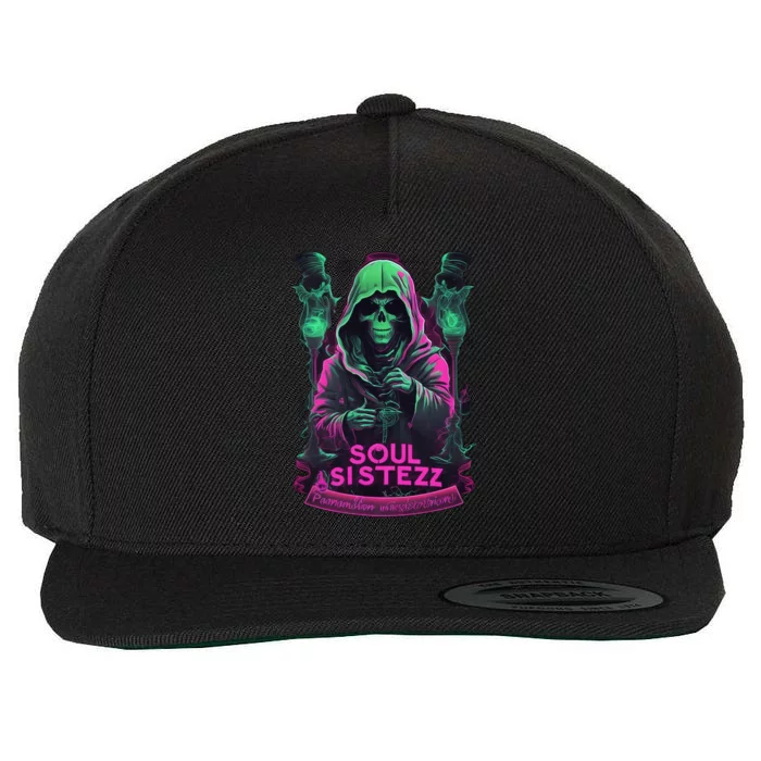 Ghost Design Wool Snapback Cap